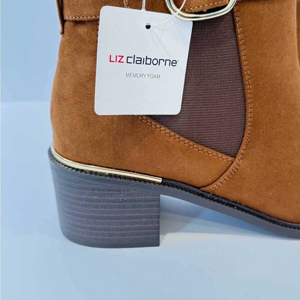 Liz Claiborne Women's Tan Ankle Booties - Picture 2 of 8